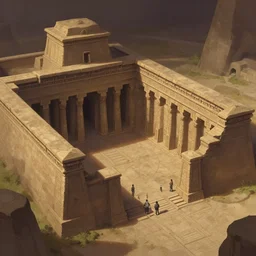 ancient Persian temple dungeon, no people, scenery matte painting concept art, cell shaded, trending on behance hd artstation, by Jesper Ejsing, by RHADS and Makoto Shinkai and Lois van baarle and ilva kuvshinov and rossdraws