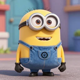 cute and little minion, by pixar, disney, dreamworks