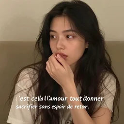 c'est cela l'amour, tout donner, tout sacrifier sans espoir de retour.