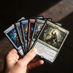 a hand of magic: the gathering cards