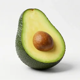 an avocado chair, studio photo, soft lighting
