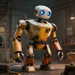 A junkyard robot, dramatic lighting, cinematic, establishing shot, extremely high detail, foto realistic, cinematic lighting, post processed, concept art, high details, cinematic, 8k resolution, beautiful detailed, photorealistic, digital painting, artstation, concept art, smooth, sharp focus, artstation trending, octane render, unreal engine