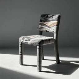 a chair in the style of Enzo Mari