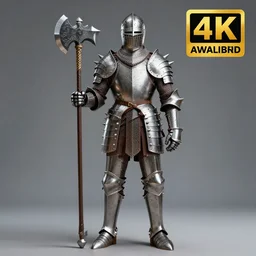 full body photo of a knight with spiky armour and a mace, highly detailed, 4 k, hdr, smooth, sharp focus, high resolution, award - winning photo