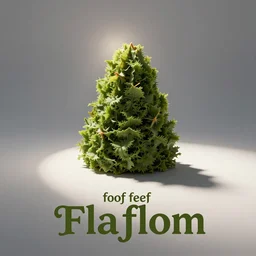 advertisement for a foof feef falafafloo flaflom