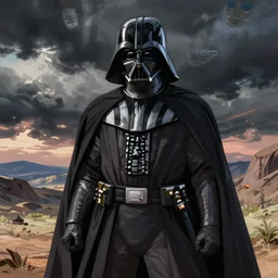 darth vader from star wars by studio ghibli