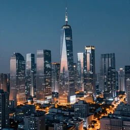 futuristic city skyline, 1 0 8 0 p hd photo