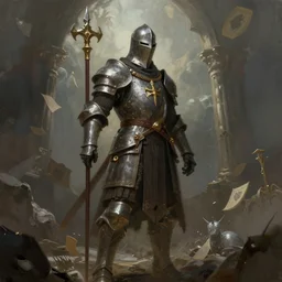 a knight from dungeons and dragons, artstation hall of fame gallery, editors choice, #1 digital painting of all time, most beautiful image ever created, emotionally evocative, greatest art ever made, lifetime achievement magnum opus masterpiece, the most amazing breathtaking image with the deepest message ever painted, a thing of beauty beyond imagination or words