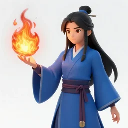 Who : a mage with a blue robe casting a fire ball ; Face and hair : Jaina ; Body type : Kim Kardashian ; Safe clothes : yes ; Frame : no ; IMPORTANT : Hearthstone official splash art, award winning, trending in category Epic