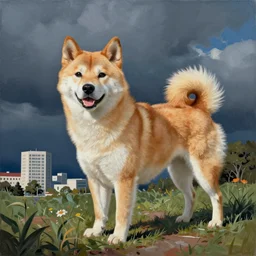Hachiko Plaza painted by Picasso