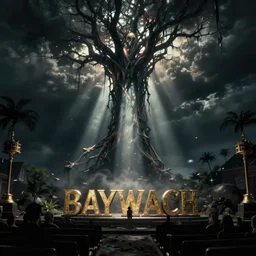 a screen still of a frightening existential nightmare in an episode of baywatch