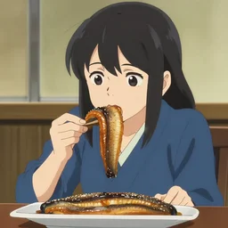 nakata from kafka on the shore eating eels