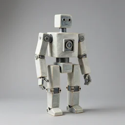 studio photograph of a contemporary ceramic sculpture of a modular robot by hikari shimoda and jack gaughan