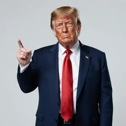 zombie donald trump doesn't like mitch mcconnell's attitude so he converts him to zombyism. professional photography.