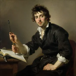 attractive male, painting by gaston bussiere