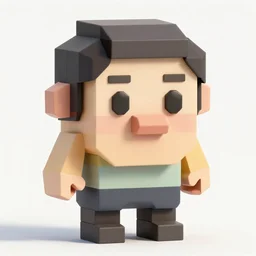 lowpoly character portrait