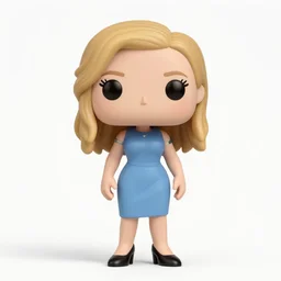 full body 3d render of Nicole Kidman as a funko pop, studio lighting, white background, blender, trending on artstation, 8K, highly detailed