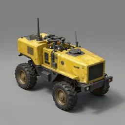 concept art of small mining vehicle by Dawid Michalczyk