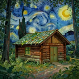 [ a log cabin in the forest ] [ van gogh ] [ underground ]