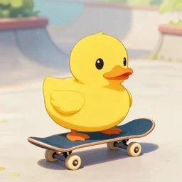skateboard duck