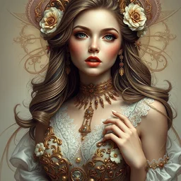beautiful full body baroque girl, soft lighting, realistic wide angle, sharp focus, 8 k high, 6 4 megapixel, insanely detailed, intricate, elegant, art by artgerm and wlop