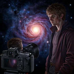 cosmic cataclysm, dslr detailed digital art by Howard Arkley and Anton Fadeev