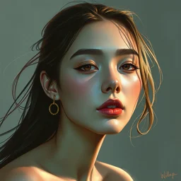 portrait by wlop, artgerm