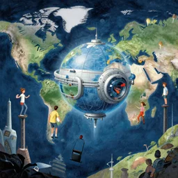 teleportation machine in our world, with people using it for everyday travel by arthur hughes