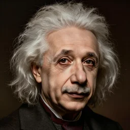 young redhead woman einstein portrait