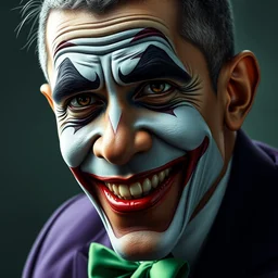 portrait of obama as the joker, 8 k, very detailed, very intricate,
