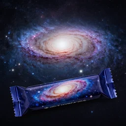 milkyway galixy in a milky way candy bar
