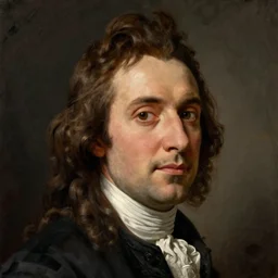 a portrait of Joseph Joubert by Thomas Gainsborough, oil painting, masterpiece, old master, grand master, close-up, digital painting, concept art, smooth, sharp focus, detalied, illustration