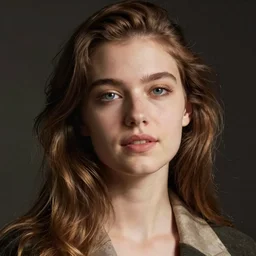 Portrait in the style of Fabian Mosele