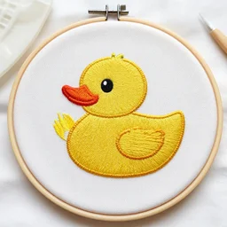 rubber duck embroidery