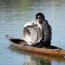 and he unrolled his feathers, and rowed him softer home -