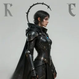 ( side profile ) concept art by thomas blackshear, imogen poots as cyberpunk templar, gothic halo, dota, matte painting, octave render, realistic shaded lighting poster by hsiao ron chen, artgerm, lawren harris, eve ventrue, magali villeneuve, jeremy lipkin, rob rey, christophe vacher