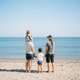 photo of the family vacation in most liminal space in the world, fujifilm velvia 5 0, color photography, sigma 2 8 mm