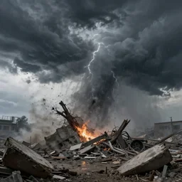 storm destroying everything concept art