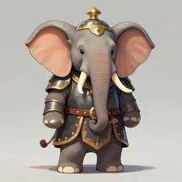 anthromorphic elephant knigt