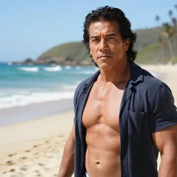 danny trejo on the beach