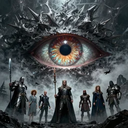 eye of Sauron by Mark Brooks, Donato Giancola, Victor Nizovtsev, Scarlett Hooft, Graafland, Chris Moore