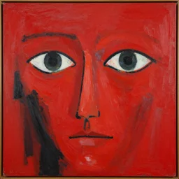 abstract expressionism masterpiece of eyes red color palette by jackson pollock 8 k