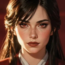 star wars red dead redemption art style, rockstar games art, semi - realistic anime, portrait, beautiful face, symmetrical face