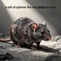“ a still of splinter the rat as a bloodborne boss ”