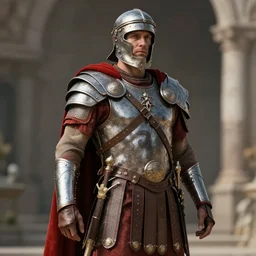 a roman conquistador. trending on art station. 8 k. beautifully detailed. full frame render. fantasy