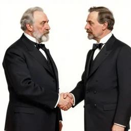 theodor herzl shaking hands with franz joseph
