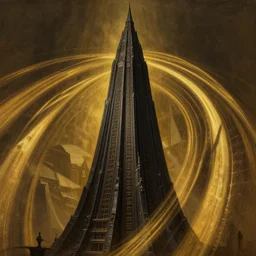 the Gunslinger, hyper realistic, octane render, cinematic, golden ratio, curved lines, the dark tower, dramatic lighting shadows, detailed illustration, 8k, intricate details, oil painting, 3d scene, render, ultra realistic, zenith view, Greg Rutkowski, artstation, cgsociety, level design, unreal engine, 3d scene, render, ultra realistic, zenith view, Enki Bilal style