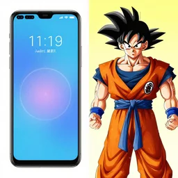 android 1 8 vs goku