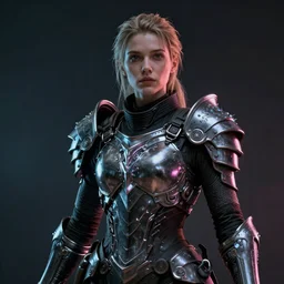 melanie laurent portrait, dystopia core, apocalyptic, armor, warrior, dramatic, sharp focus, fiction, neon, fantasy, hyper detailed, digital art, trending in artstation, cinematic lighting, studio quality, smooth render, unreal engine 5 rendered, octane rendered, art style and nixeu and wlop and krenz cushart