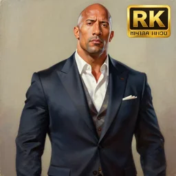 an oil painting of dwayne johnson wearing wearing a fancy elegant suit, by artgerm, hd, hdr, ue 5, ue 6, unreal engine 5, realistic anime 3 d style, cinematic 4 k wallpaper, 8 k, ultra detailed, gta cover art, high resolution, artstation, award winning
